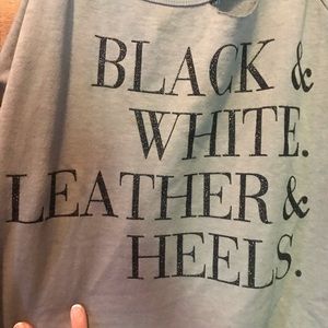 Chaser Gray Sweatshirt with Black Glitter Text